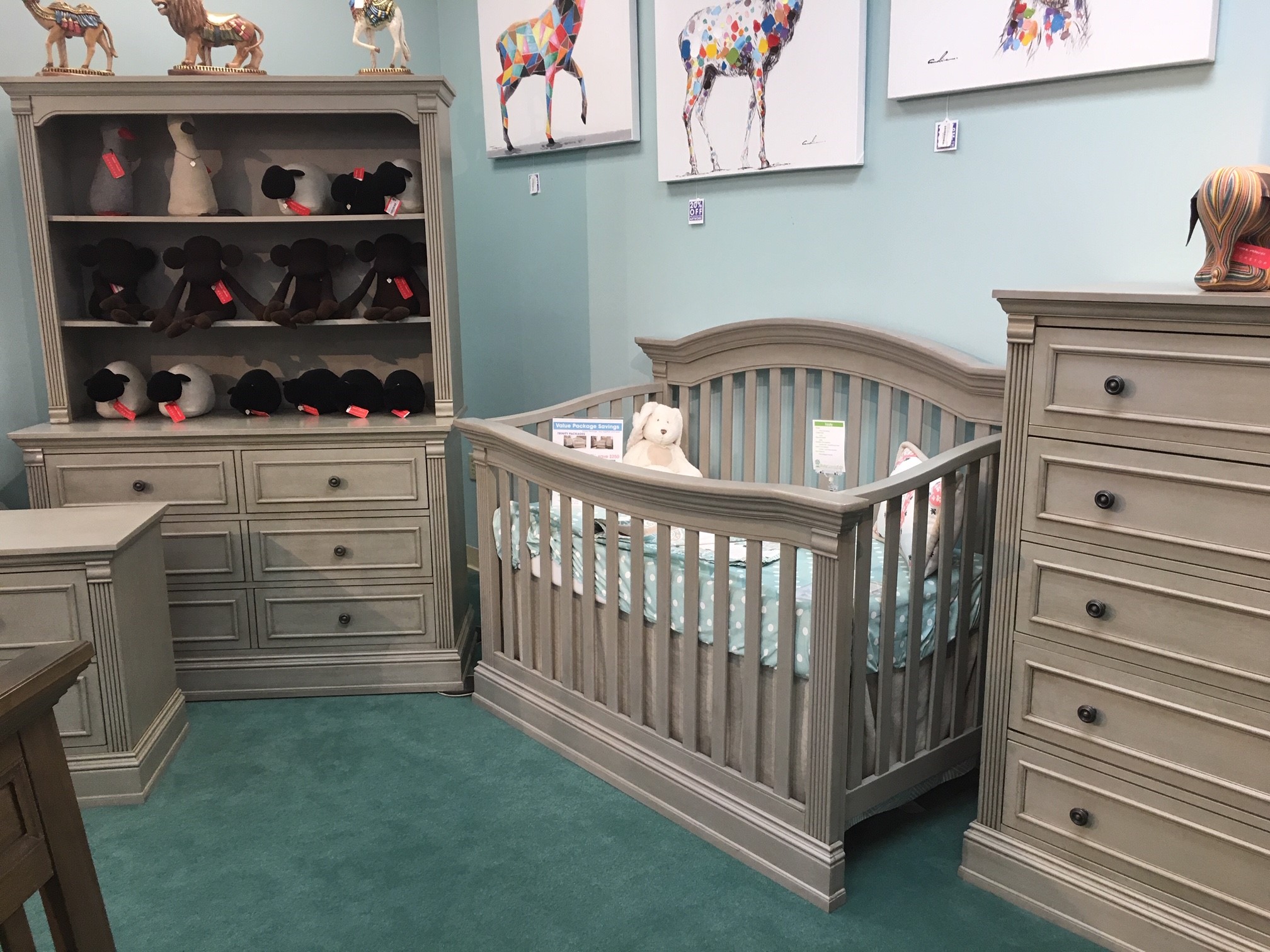 trinity gray curve crib packages